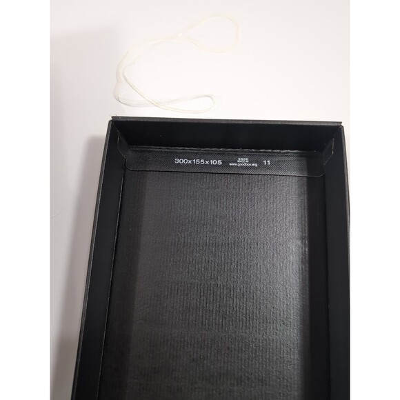 Coach Black Shoe Box White Logo EMPTY 12” x 6” x 4.5” CoachCare Card Tissue Band - Picture 6 of 13